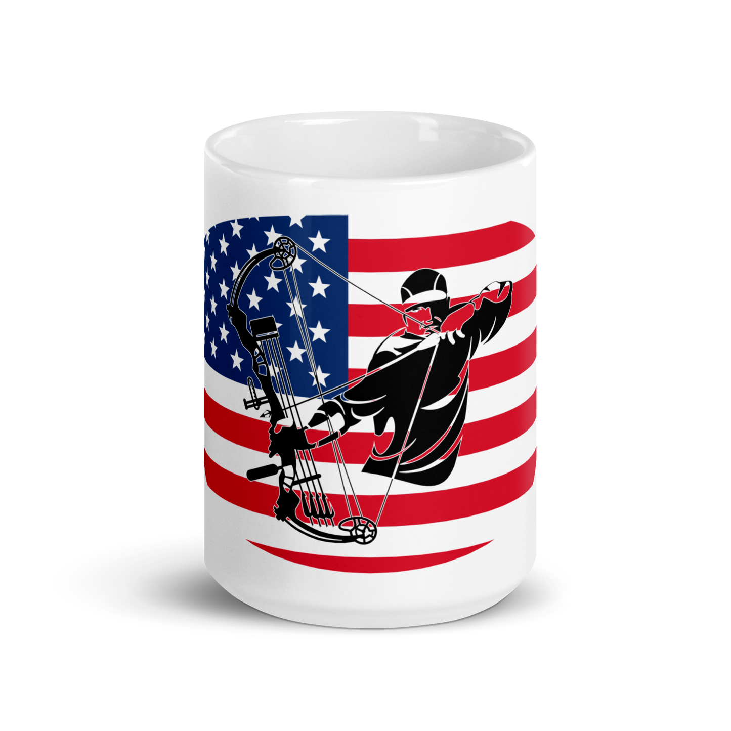 American Archery White glossy mug