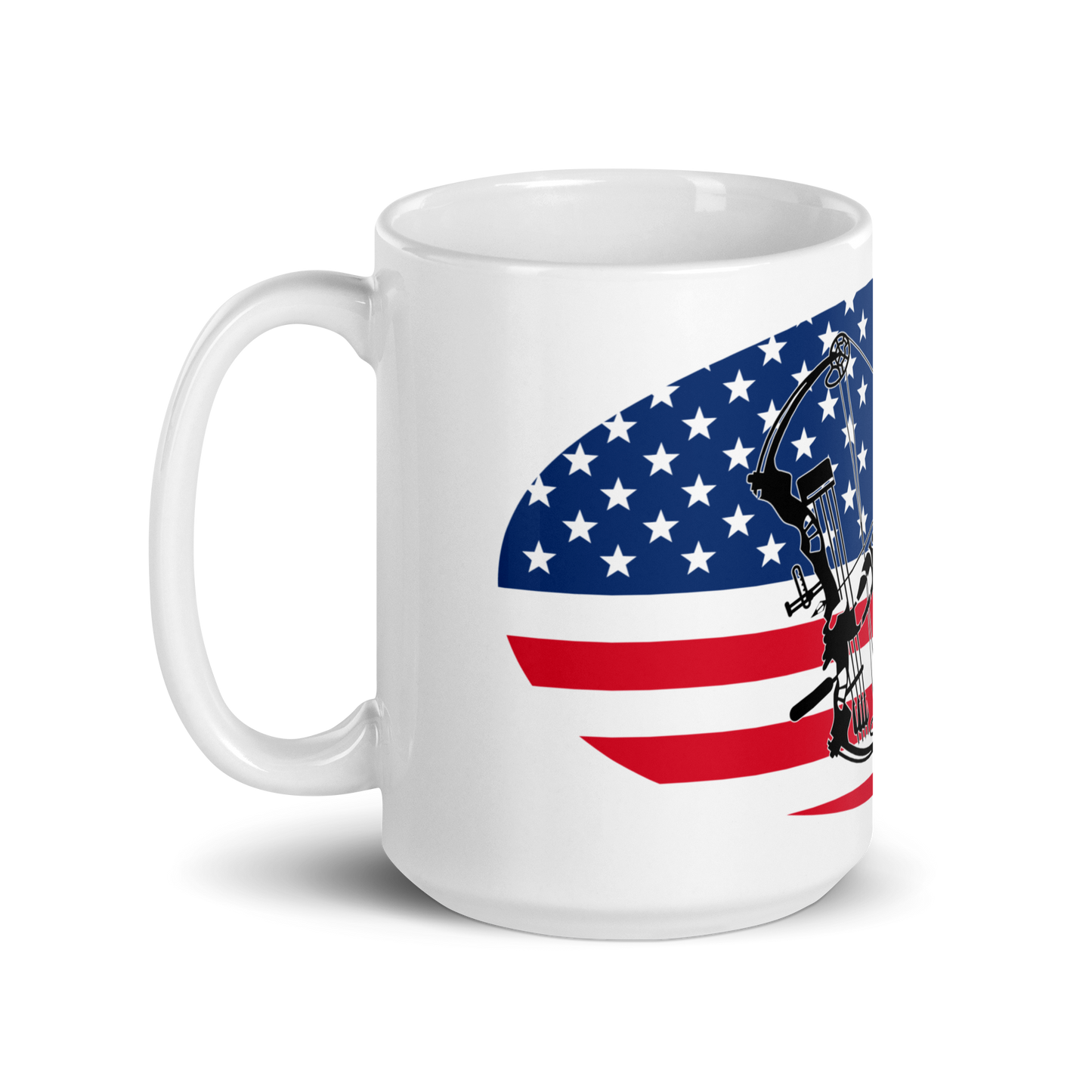 American Archery White glossy mug
