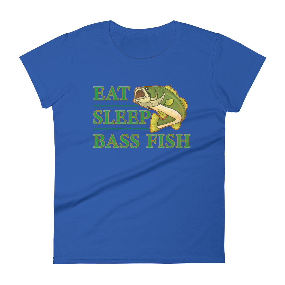 Eat Sleep Bass Fish Women's short sleeve t-shirt