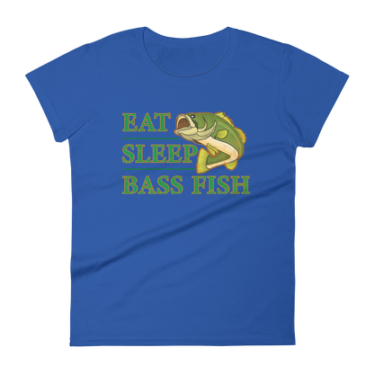 Eat Sleep Bass Fish Women's short sleeve t-shirt