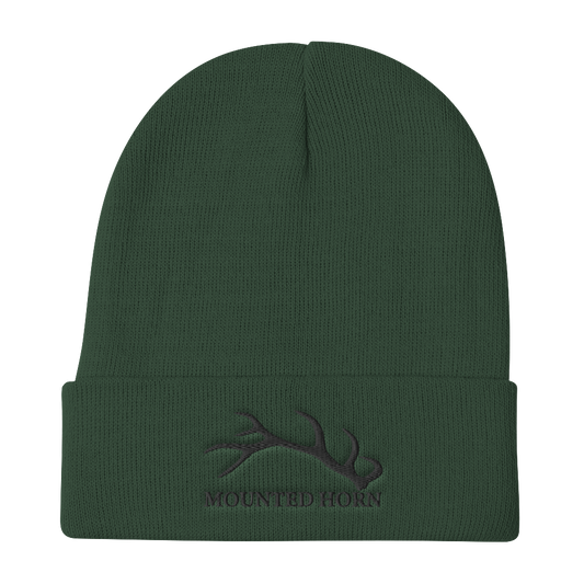 Elk Antler Embroidered Beanie